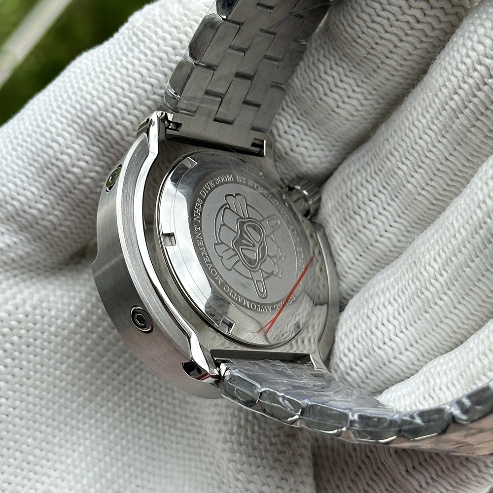 STEELDIVE Official SD1975B White Bezel Japan NH35 Tuna Watch