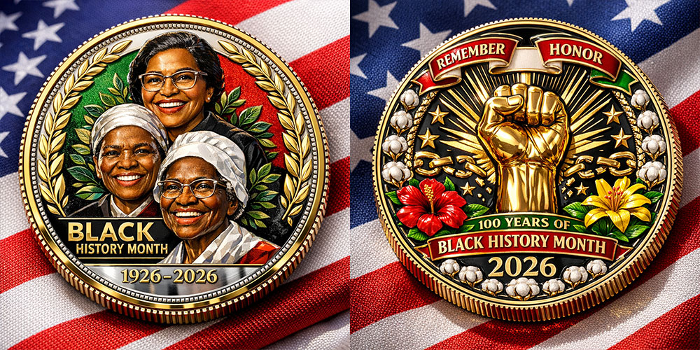 Black History Month Centennial Commemorative Coin