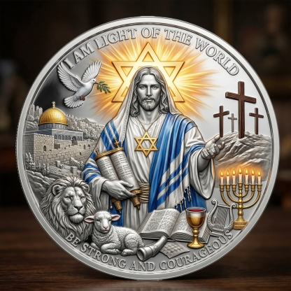 ✡️ Lion of Judah – “Light of the World” Commemorative Coin