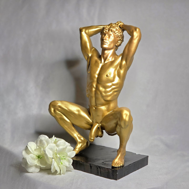 The Squatting Apollo Statue