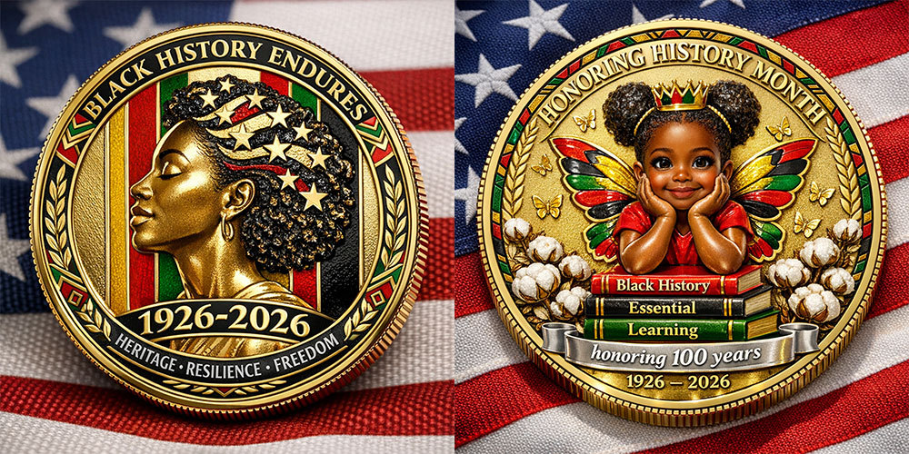 Black History Month Centennial Commemorative Coin