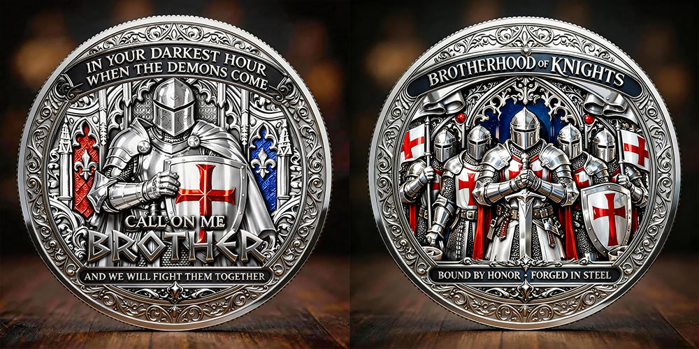 Brotherhood of Knights “Call on Me Brother” Commemorative Coin