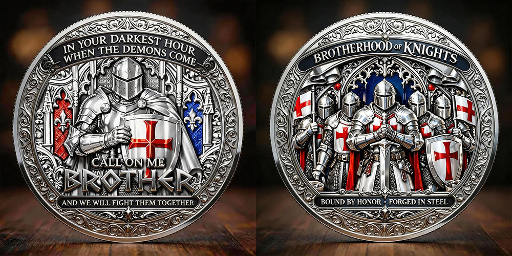 Brotherhood of Knights “Call on Me Brother” Commemorative Coin