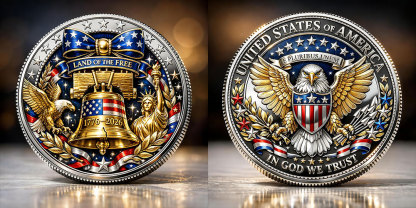 United States “Land of the Free” Commemorative Coin