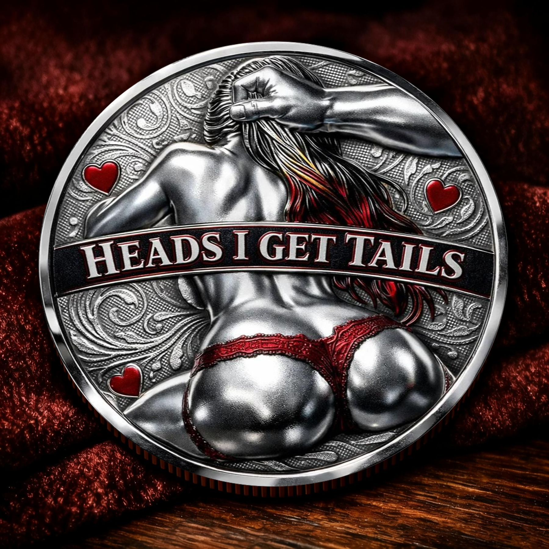 🌹Early Valentine Sale 60% OFF -❤️Heads I Get Tail / Tails I Get Head Commemorative Coin