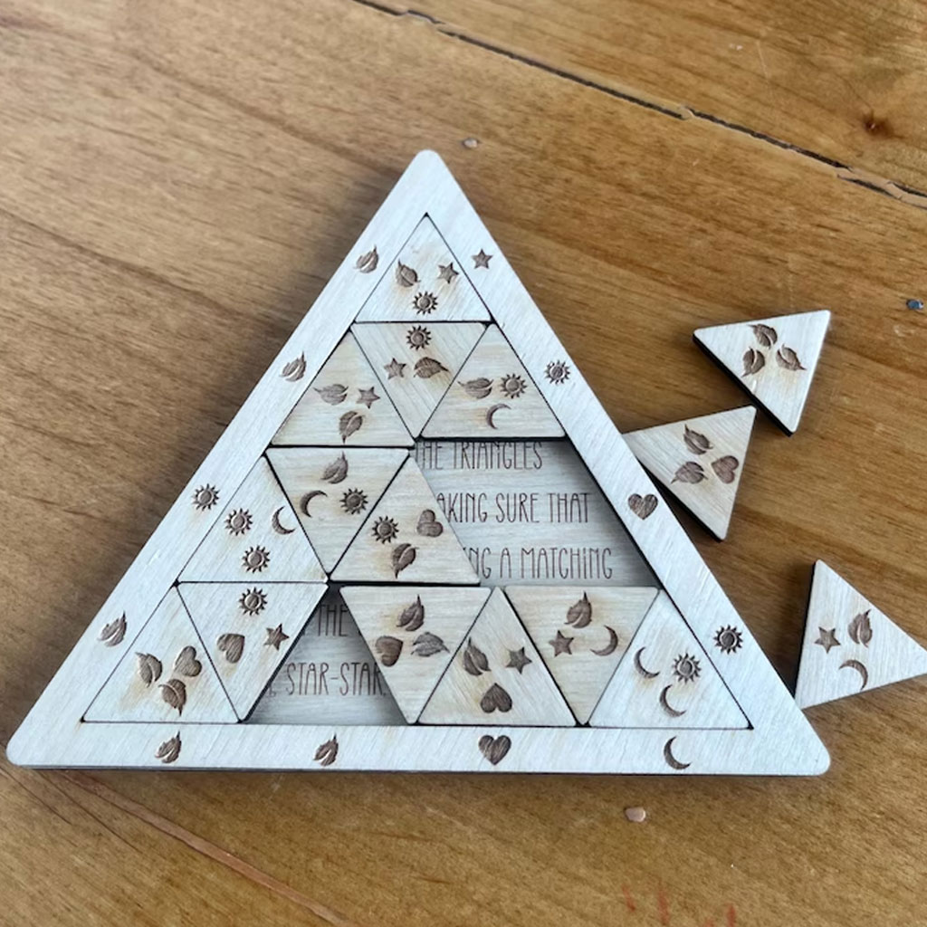 Triangle Brain Teaser Puzzle: Family Game Night IQ Test