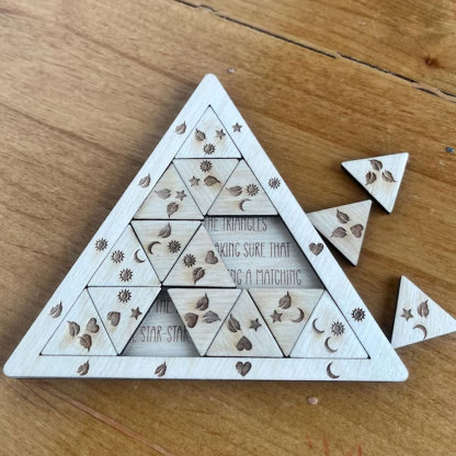 Triangle Brain Teaser Puzzle: Family Game Night IQ Test