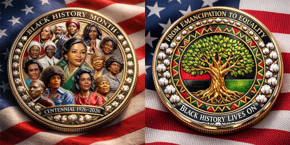 Black History Month Centennial Commemorative Coin