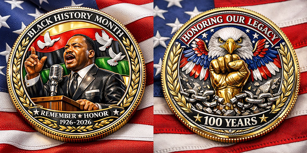Black History Month Centennial Commemorative Coin