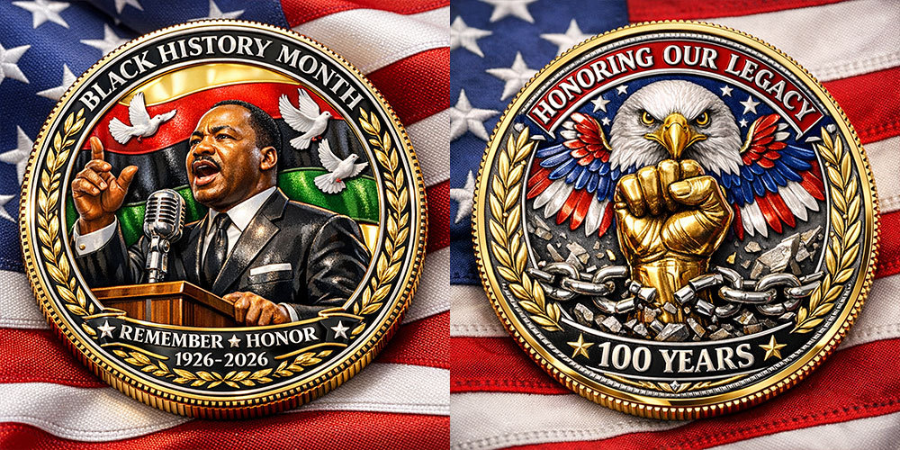 Black History Month Centennial Commemorative Coin