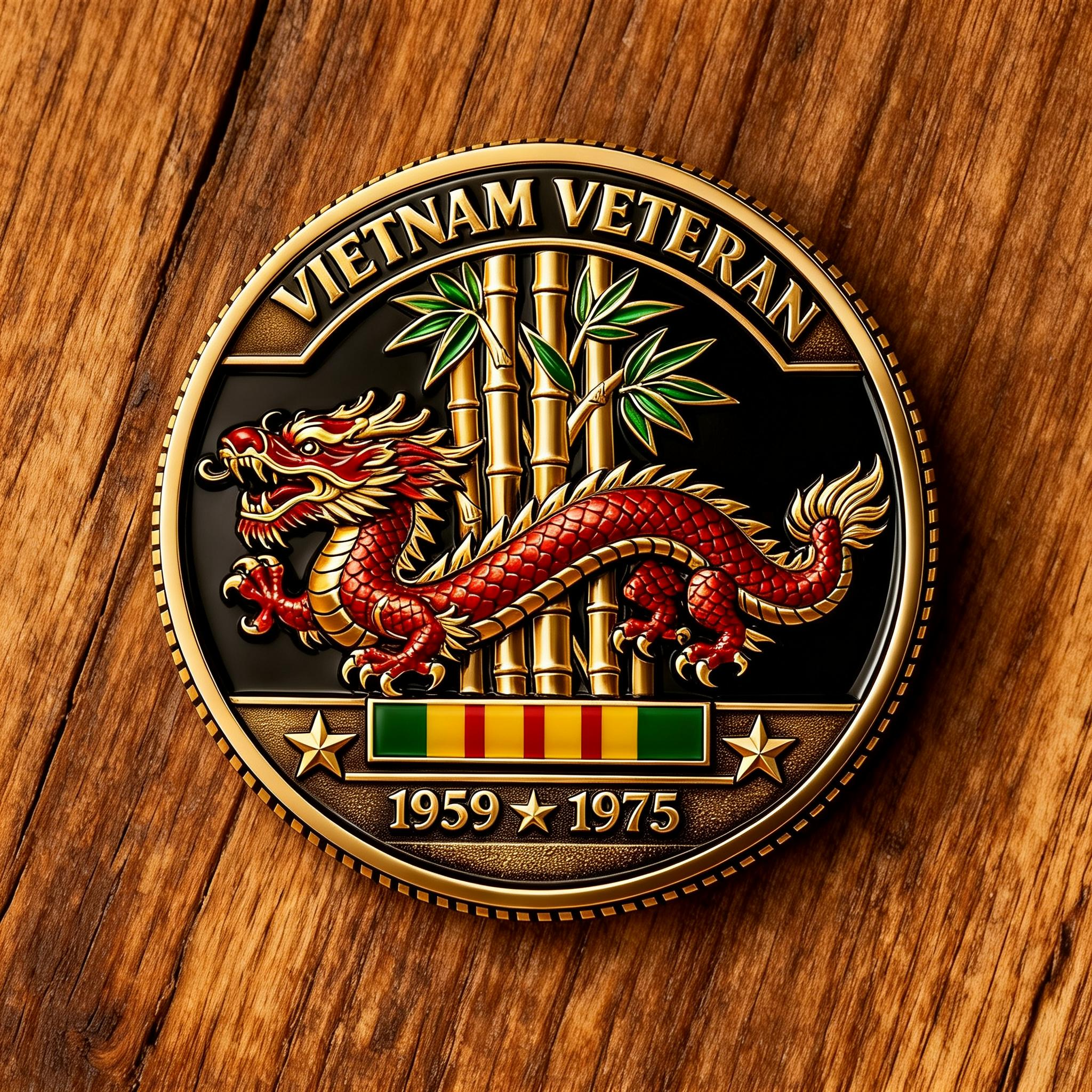 Veteran Service Vietnam Coin