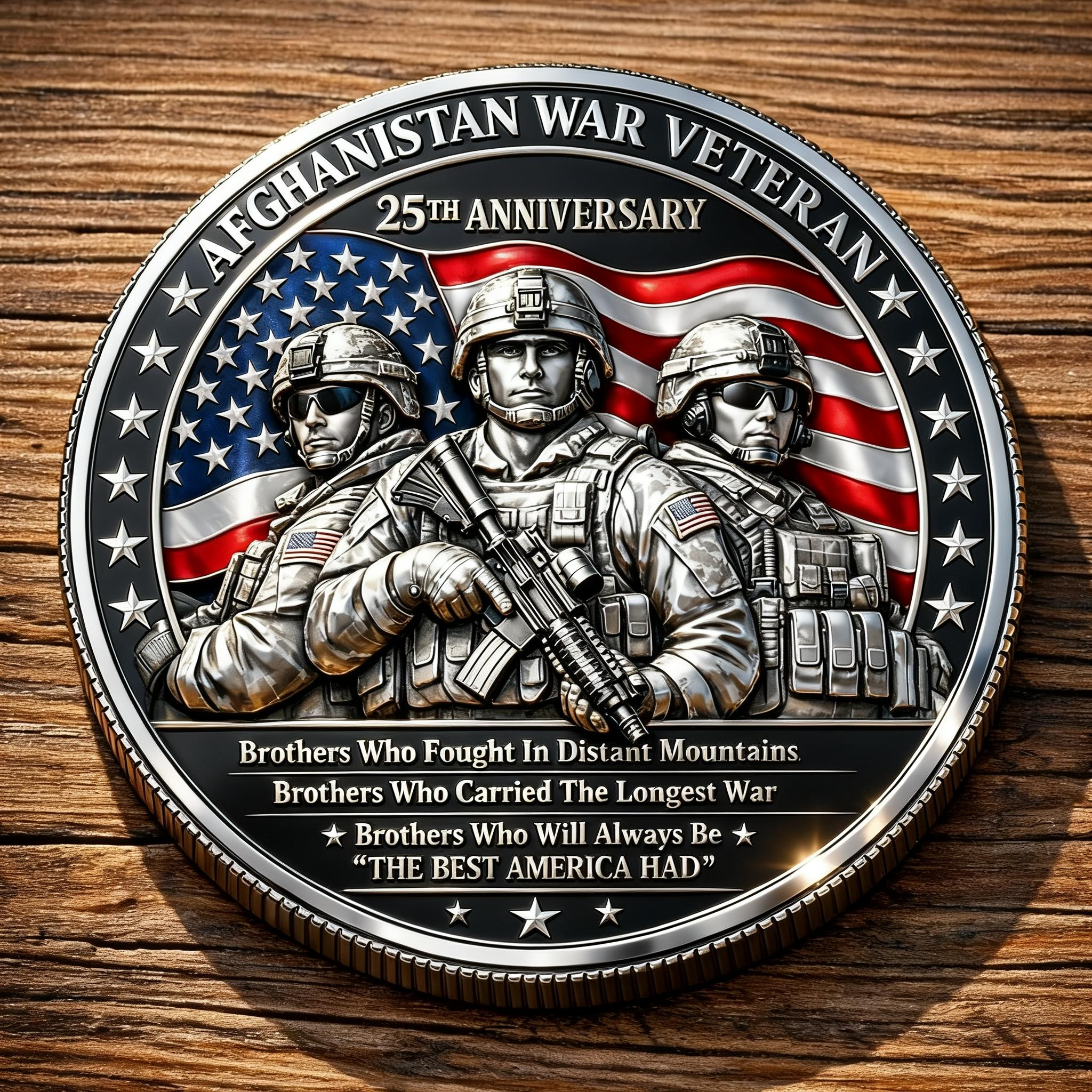 Afghanistan War Veterans 25th Anniversary Commemorative Coin
