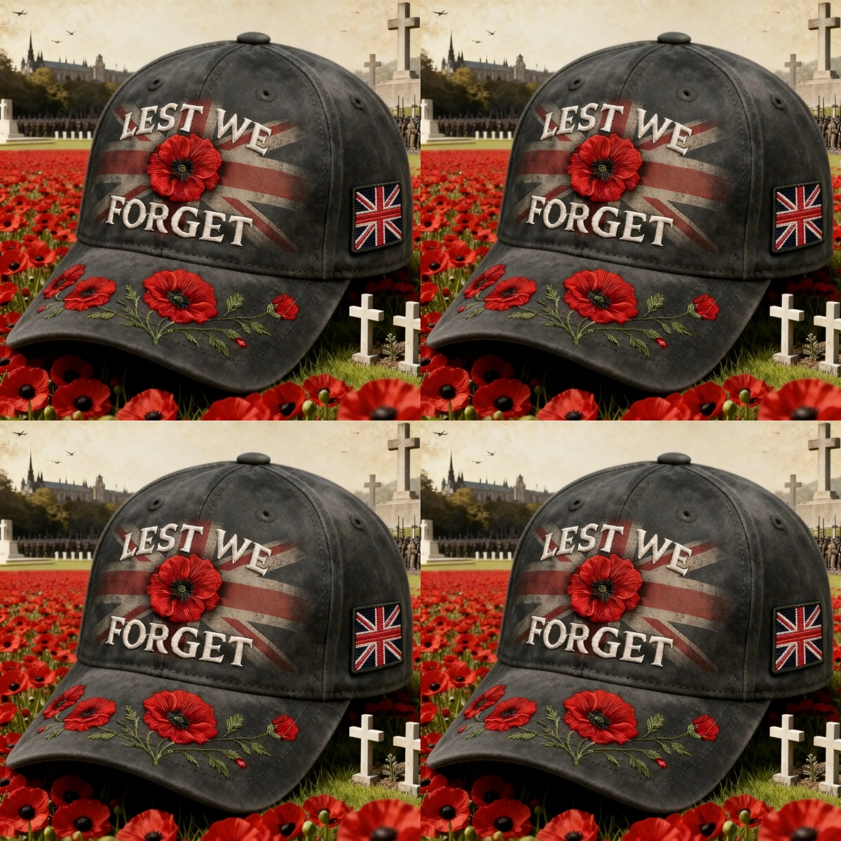 ❤️ Best Gift For Father 🌺 Lest We Forget Remembrance Memorial Cap