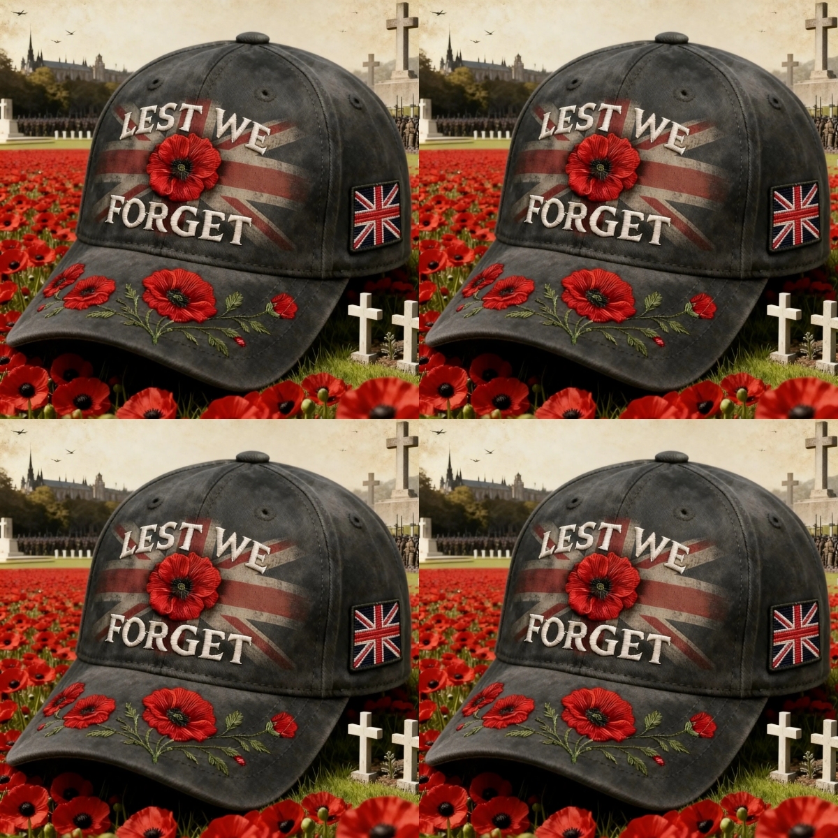 ❤️ Best Gift For Father 🌺 Lest We Forget Remembrance Memorial Cap