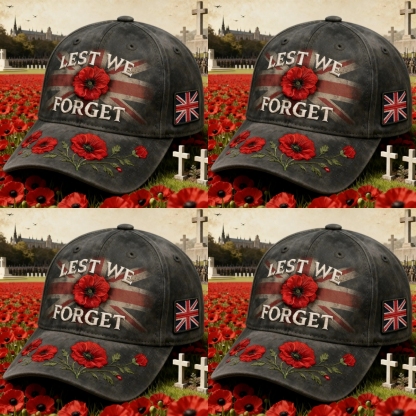 ❤️ Best Gift For Father 🌺 Lest We Forget Remembrance Memorial Cap