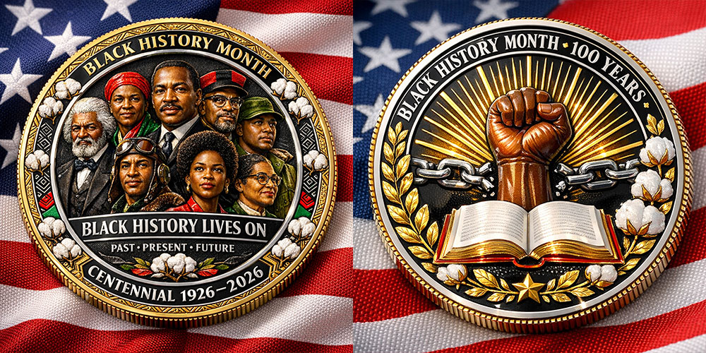 Black History Month Centennial Commemorative Coin