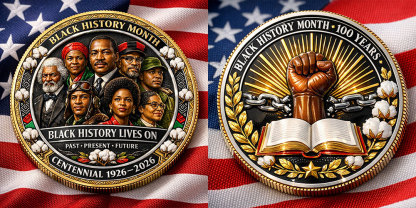 Black History Month Centennial Commemorative Coin