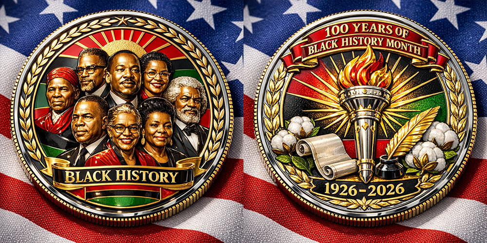 Black History Month Centennial Commemorative Coin