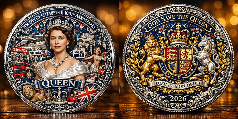 Queen Elizabeth II 100th Anniversary Commemorative Coin