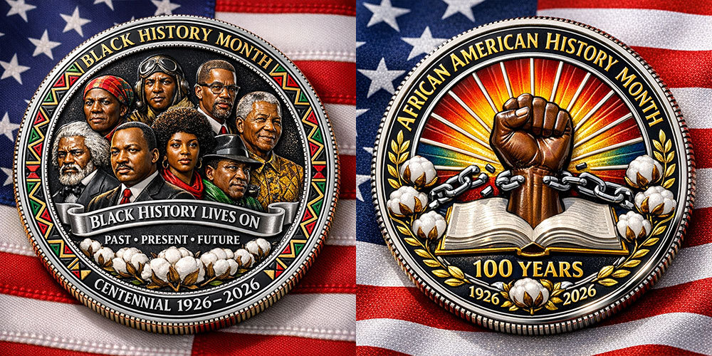 African American History Month Centennial Commemorative Coin