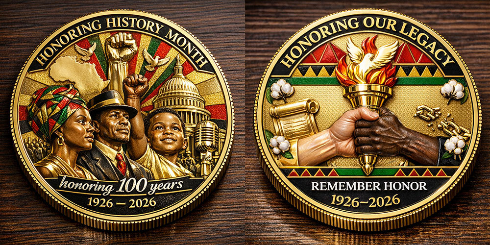 Black History Month Centennial Commemorative Coin