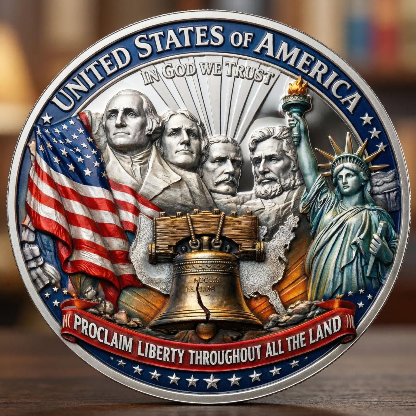 ⚡️Last Day 60% OFF - One Nation Under God Commemorative Coin 🇺🇸🪙✨