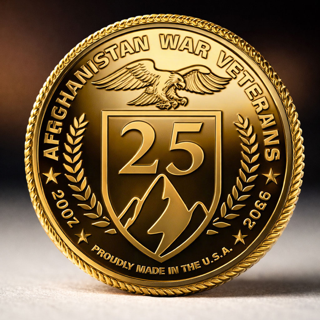 Afghanistan War 25th Anniversary Commemorative Coin