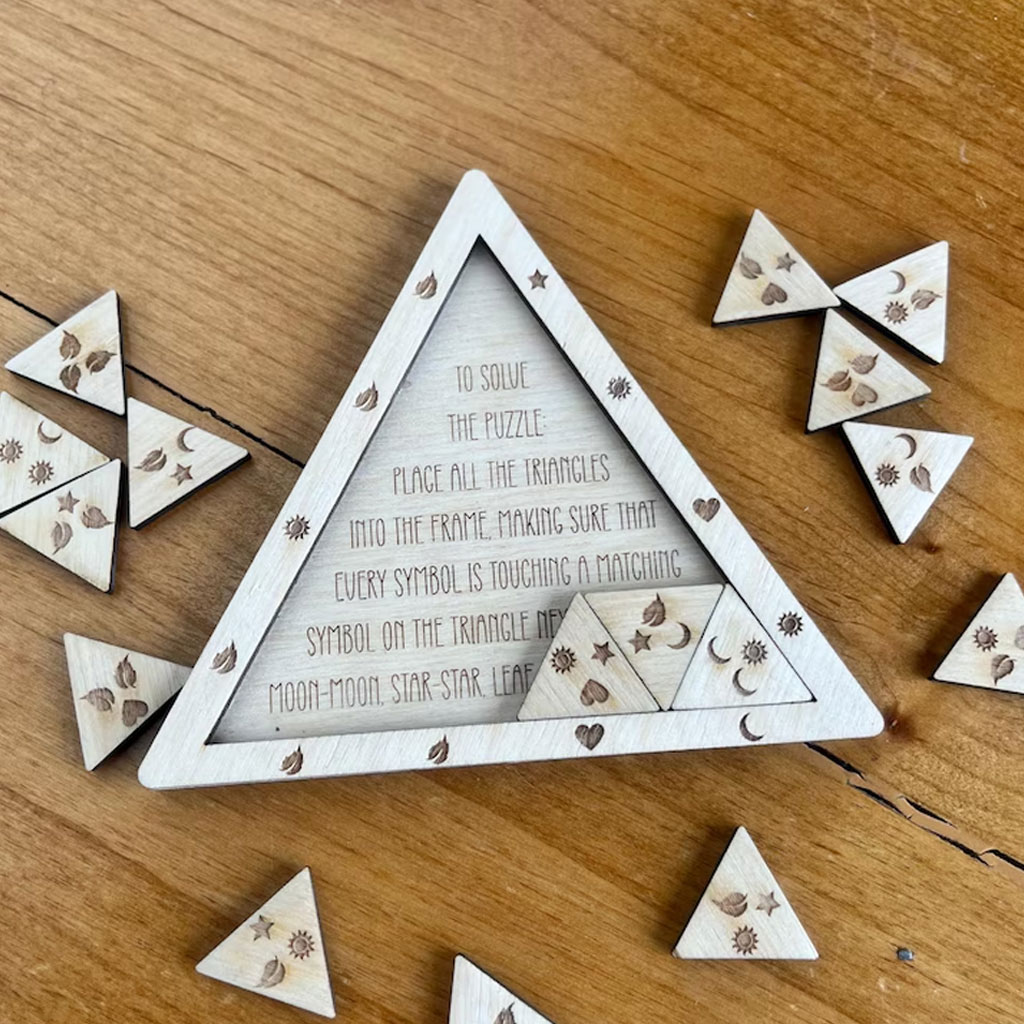Triangle Brain Teaser Puzzle: Family Game Night IQ Test
