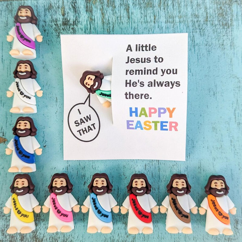 Easter Mini Jesus –Funny “I Saw That” Happy Easter Card