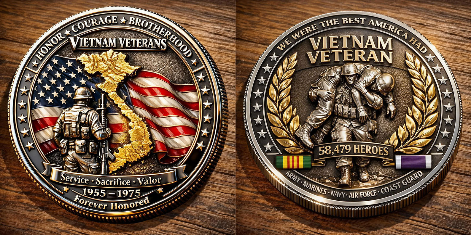Vietnam Veterans 1955–1975 Commemorative Coin