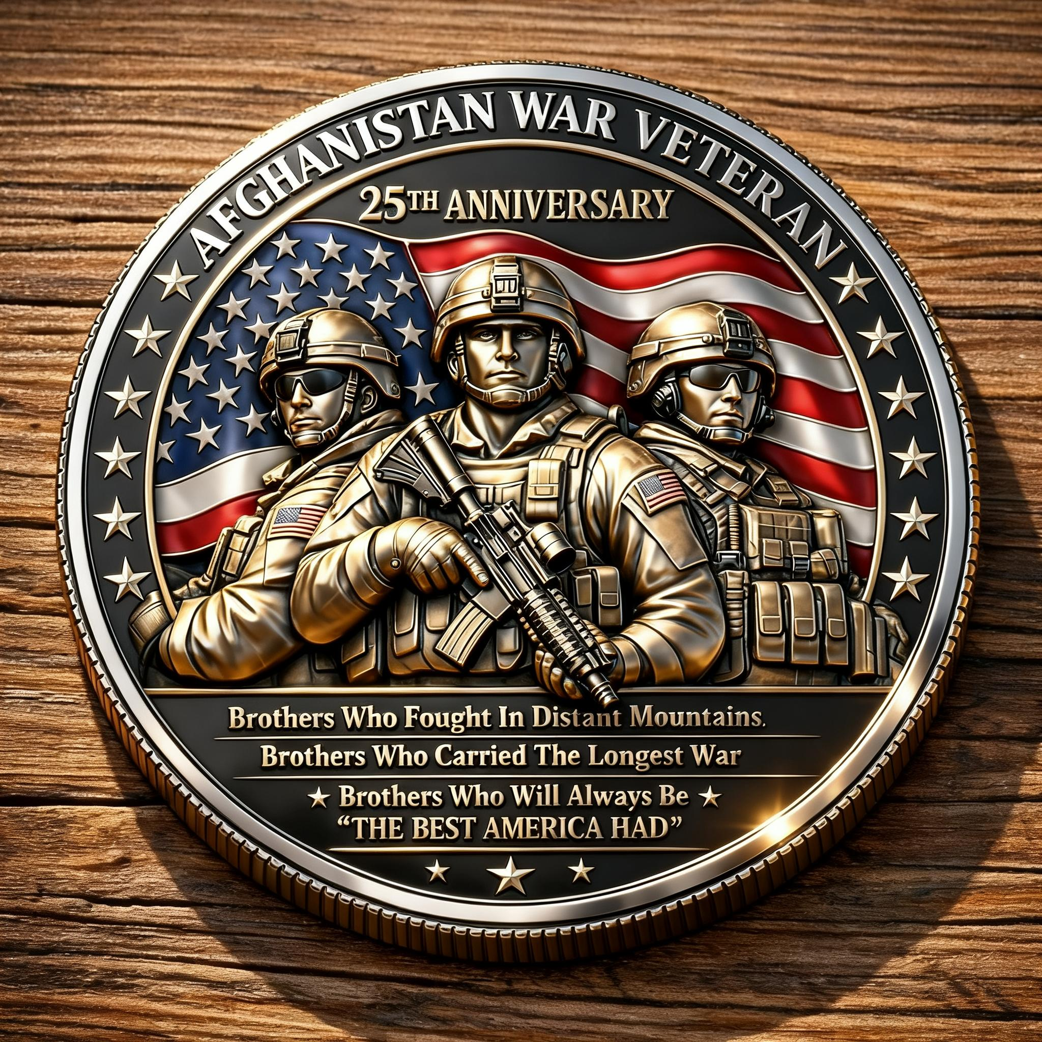 Afghanistan War Veterans 25th Anniversary Commemorative Coin