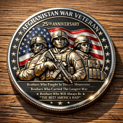 Afghanistan War Veterans 25th Anniversary Commemorative Coin