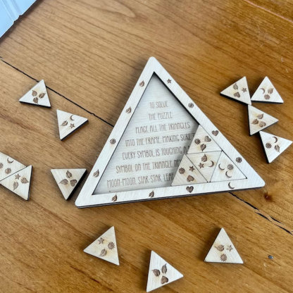 Triangle Brain Teaser Puzzle: Family Game Night IQ Test