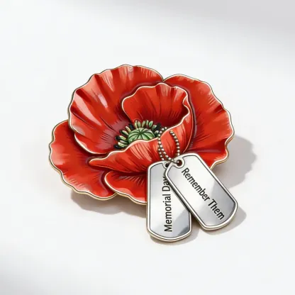 Poppy Remembrance Pin