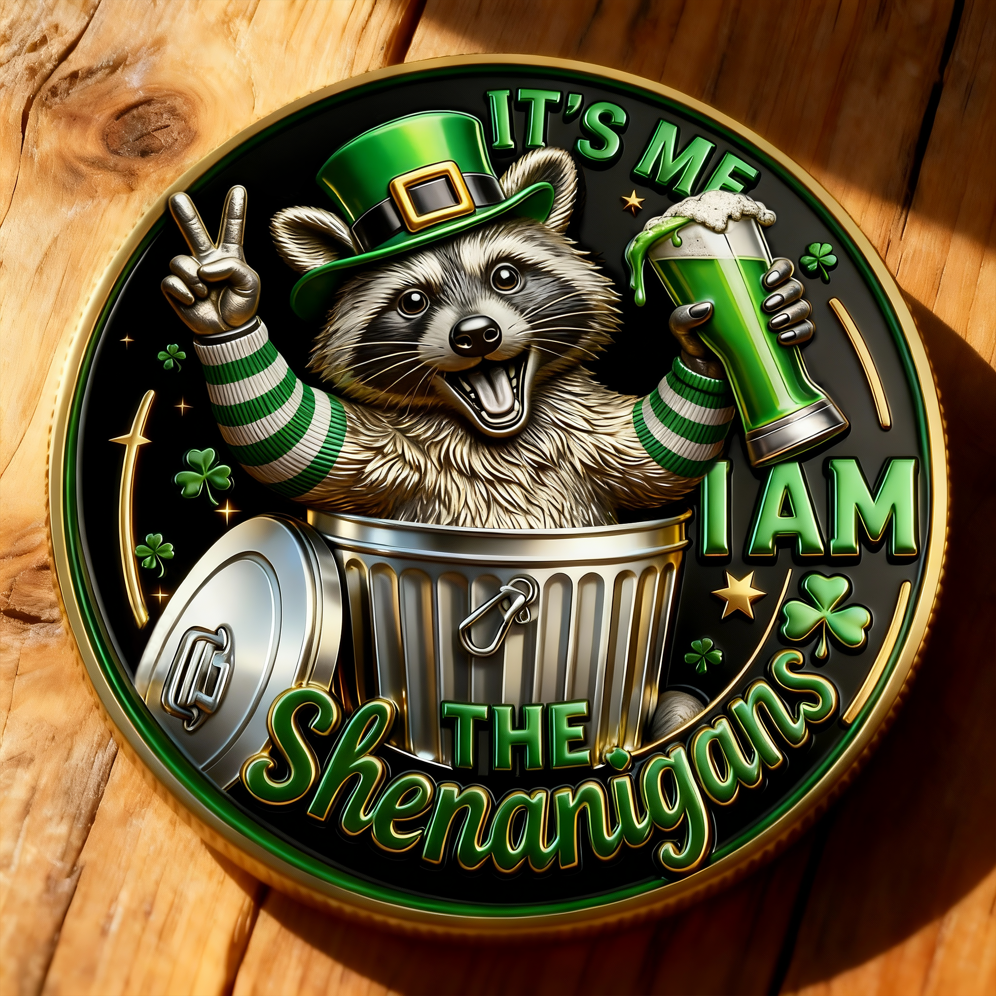 🏆Flash Sale 60% OFF-“IT’S ME — I AM THE SHENANIGANS” St. Patrick’s Day Commemorative Coin