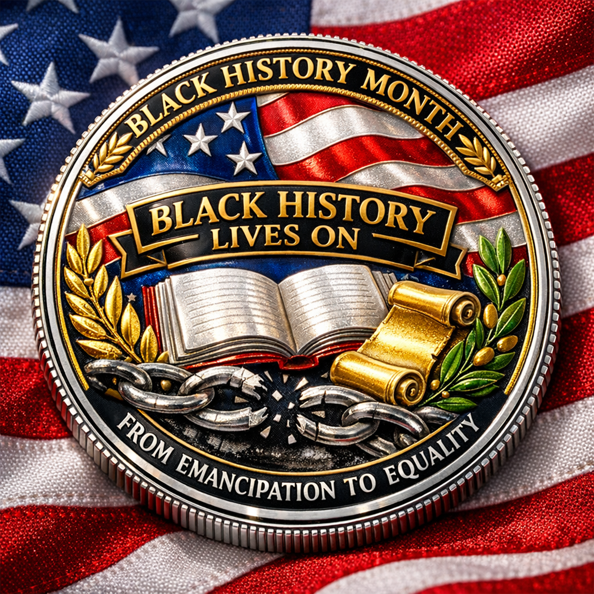 Black History Month Centennial Commemorative Coin