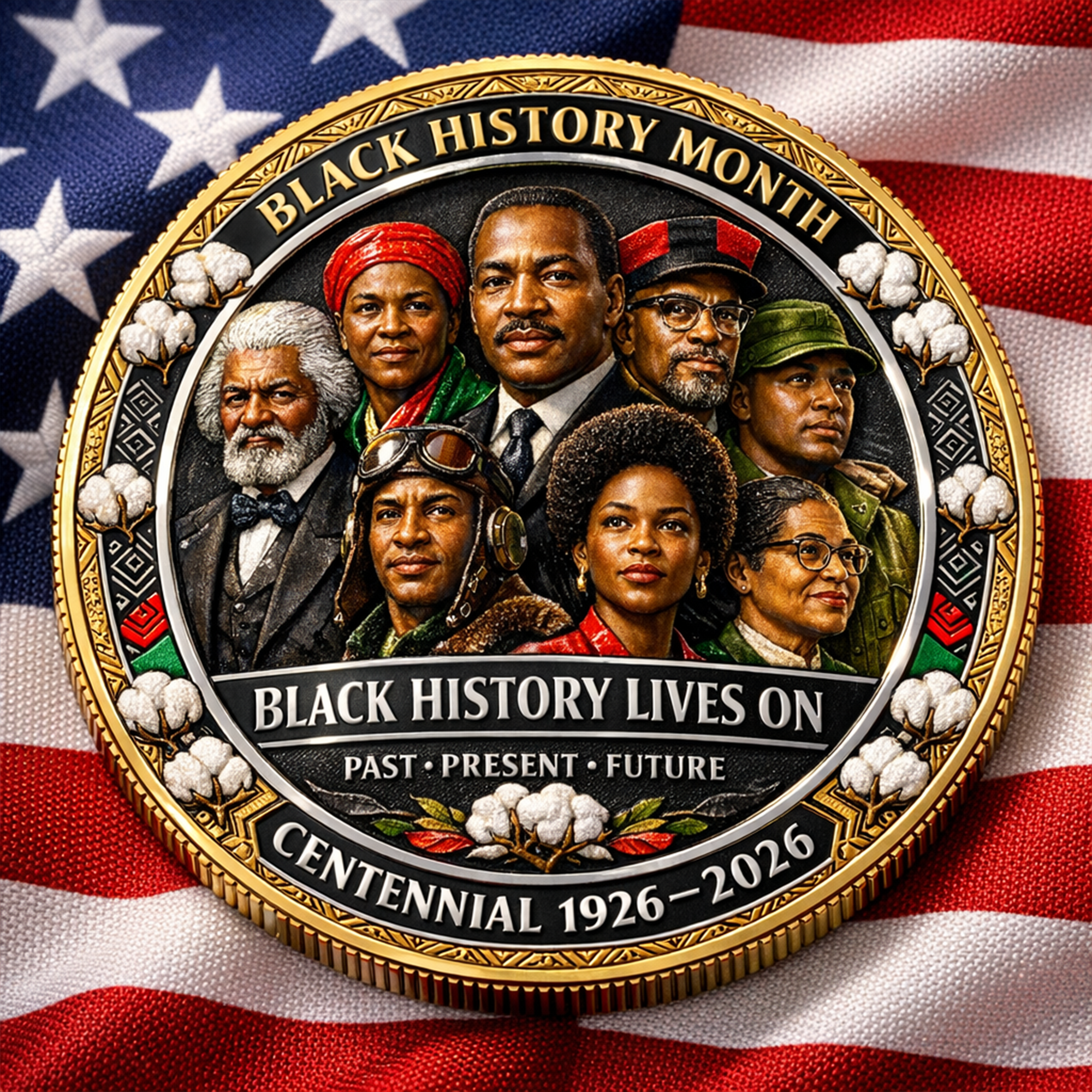 Black History Month Centennial Commemorative Coin