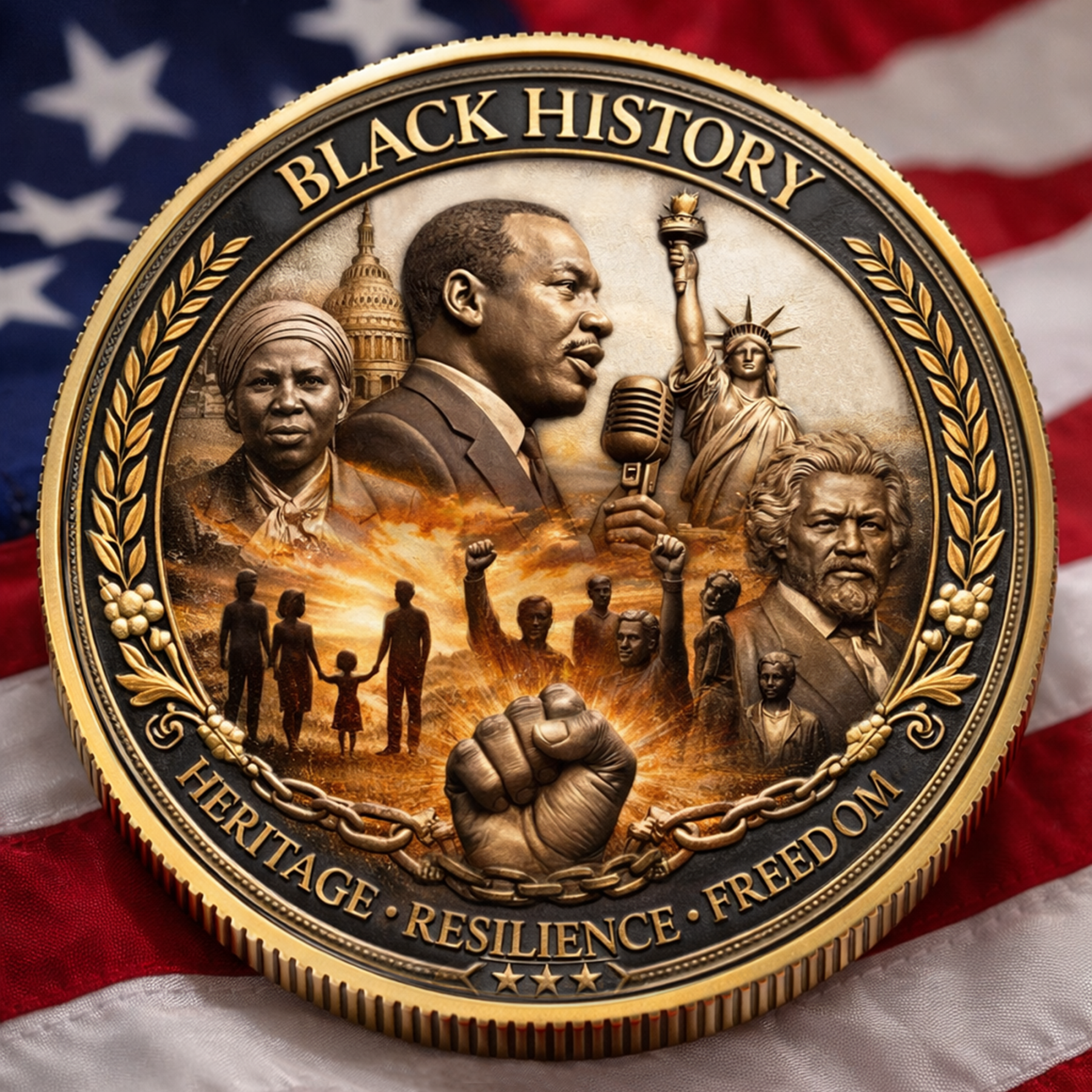 Black History Month Centennial Commemorative Coin