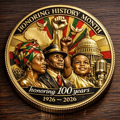 Black History Month Centennial Commemorative Coin