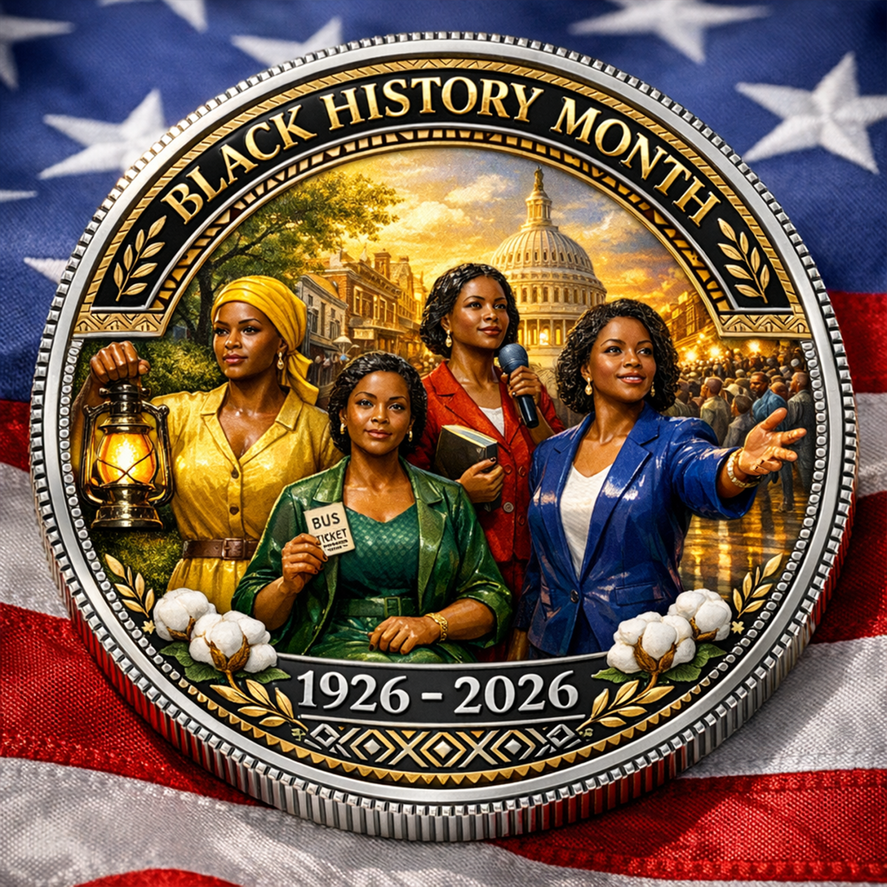 Black History Month Centennial Commemorative Coin