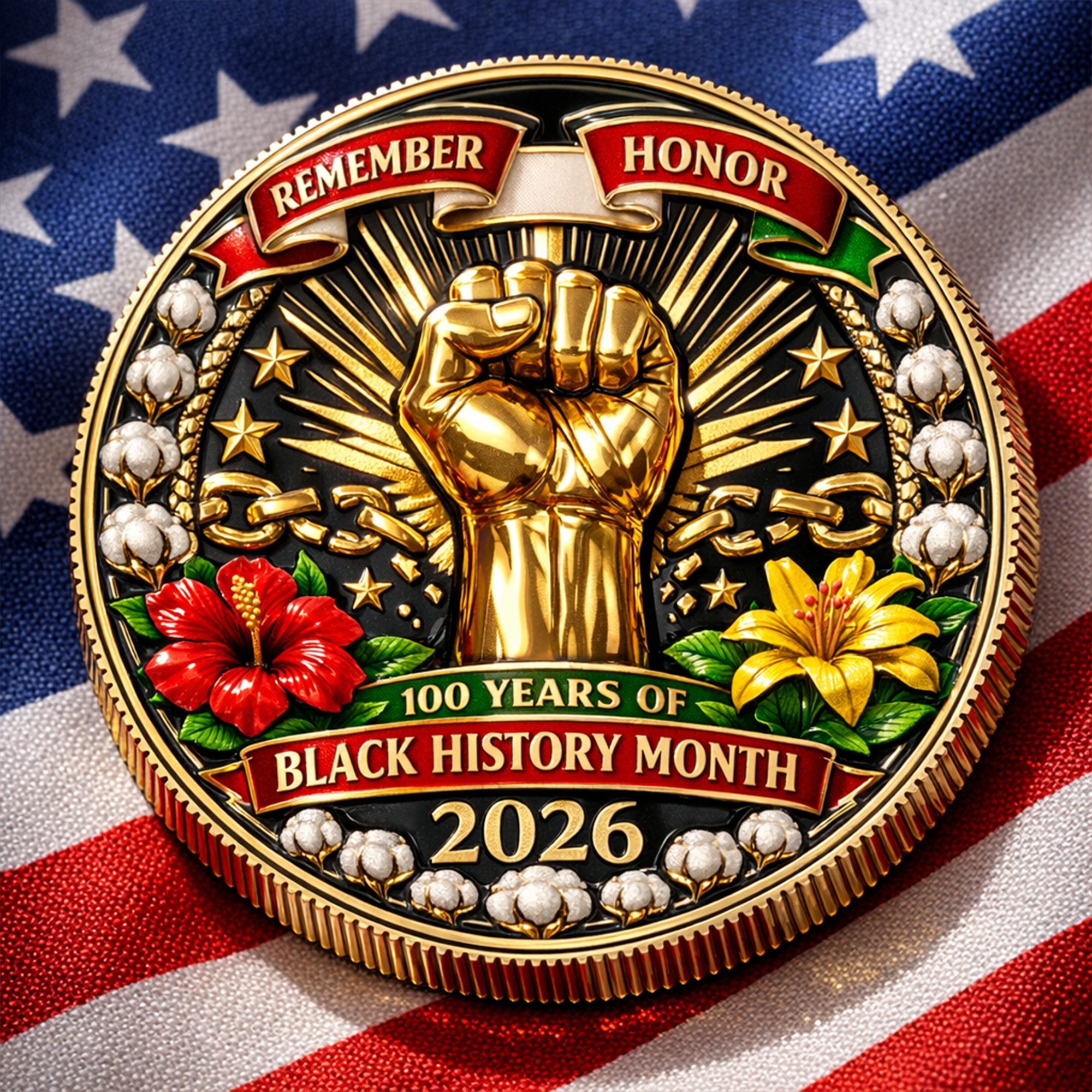 Black History Month Centennial Commemorative Coin