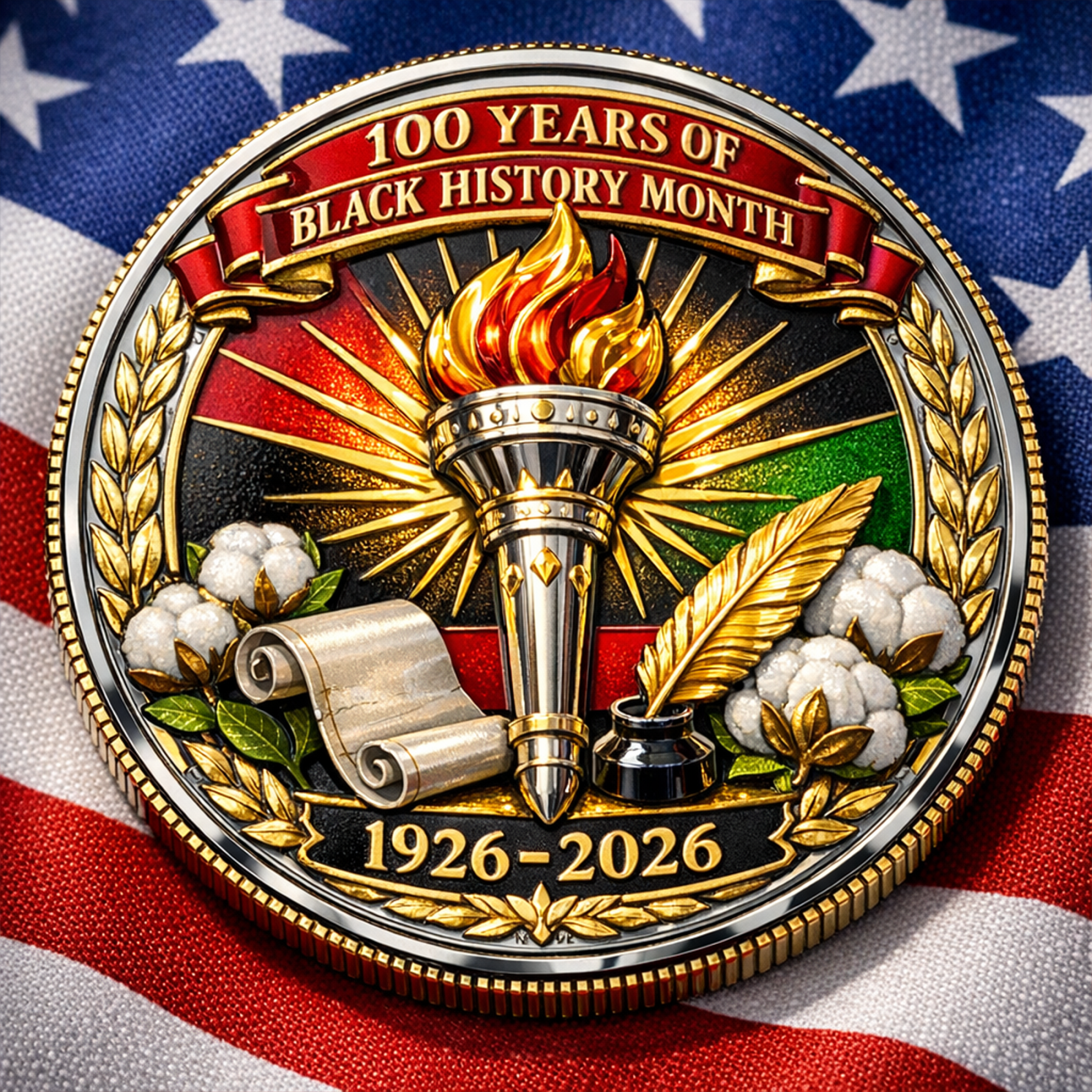 Black History Month Centennial Commemorative Coin