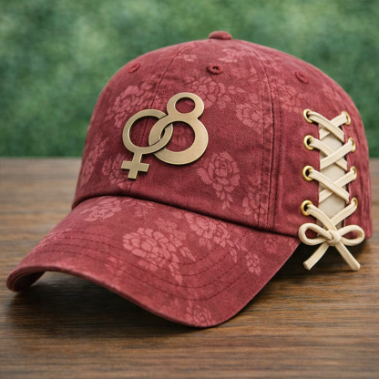 Feminine Unity Vintage Lace-Up Cap