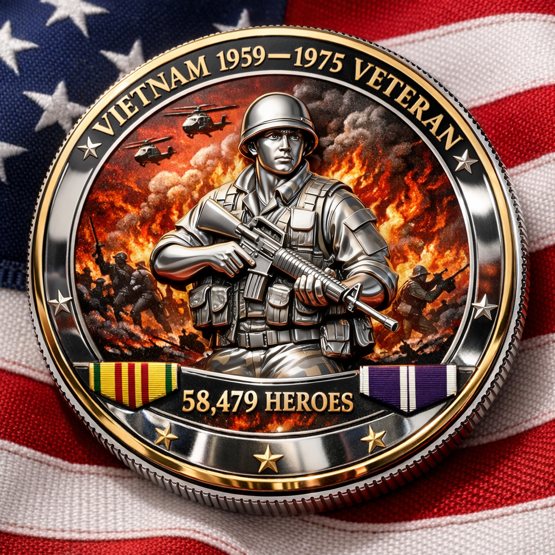 Vietnam Veteran Tribute Coin – 58,479 Heroes