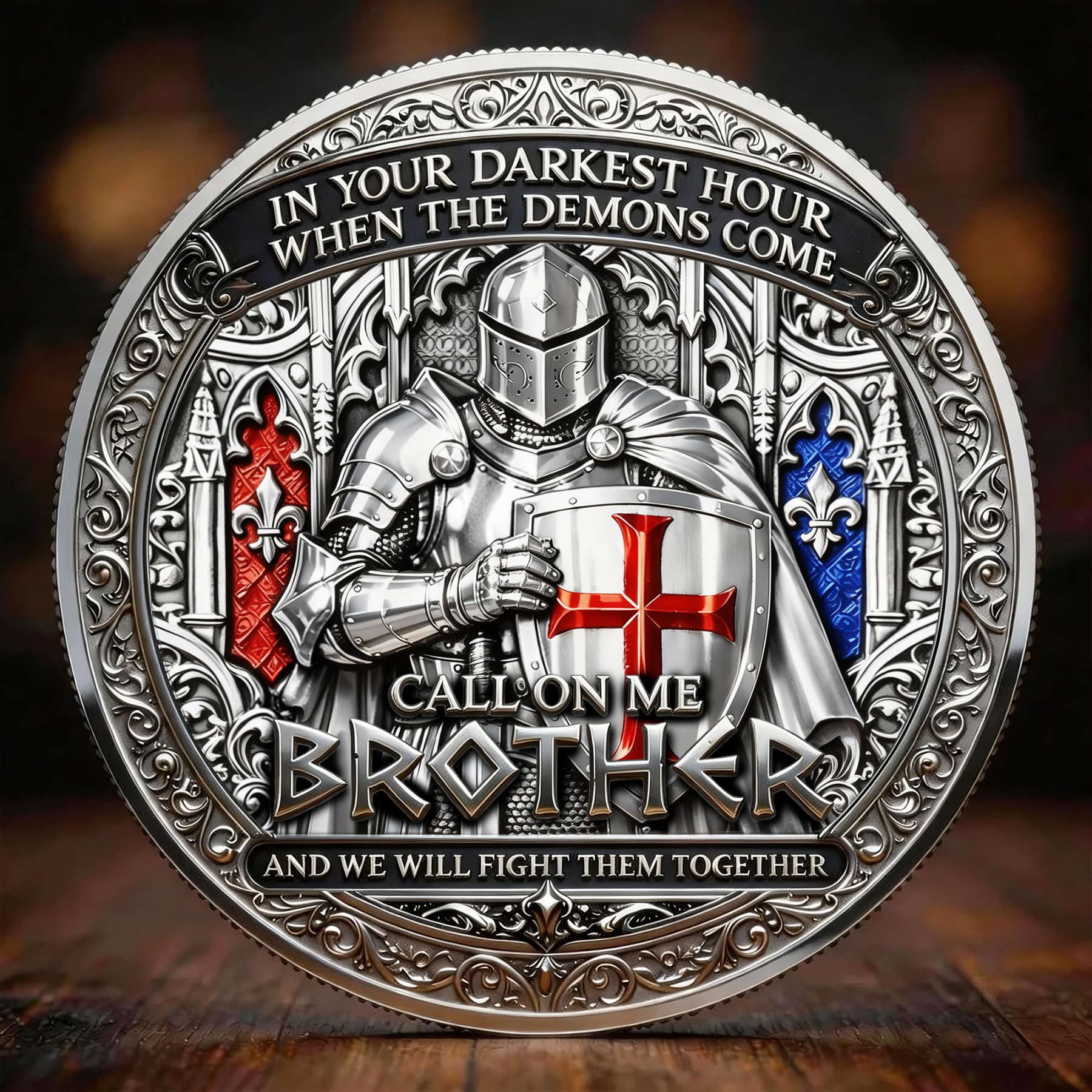 Brotherhood of Knights “Call on Me Brother” Commemorative Coin