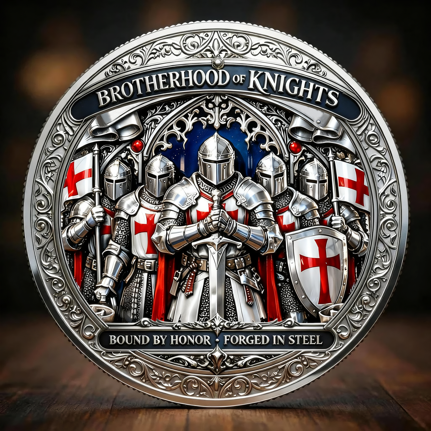 Brotherhood of Knights “Call on Me Brother” Commemorative Coin