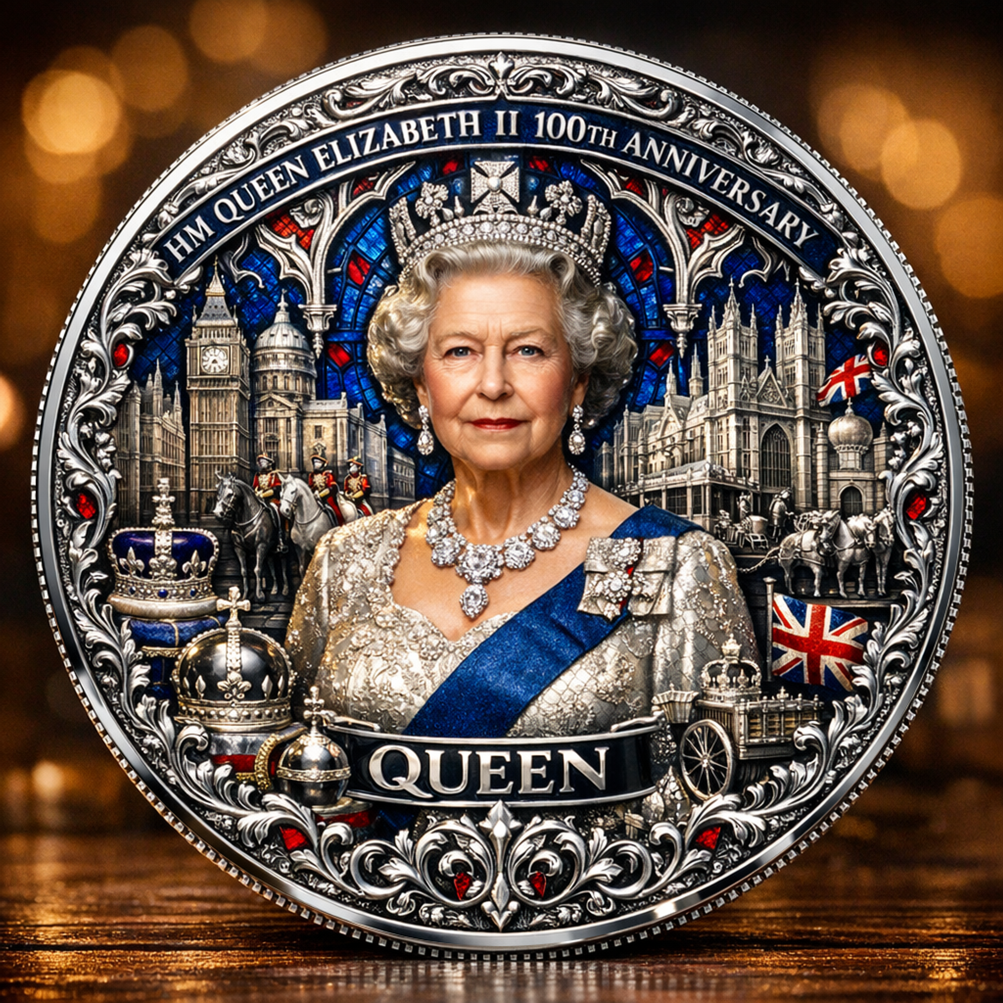Queen Elizabeth II 100th Anniversary Commemorative Coin