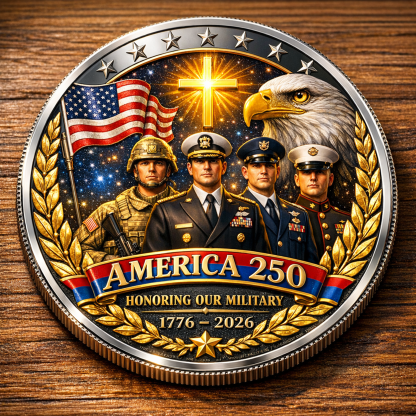 America 250 – Honoring Our Military Commemorative Coin