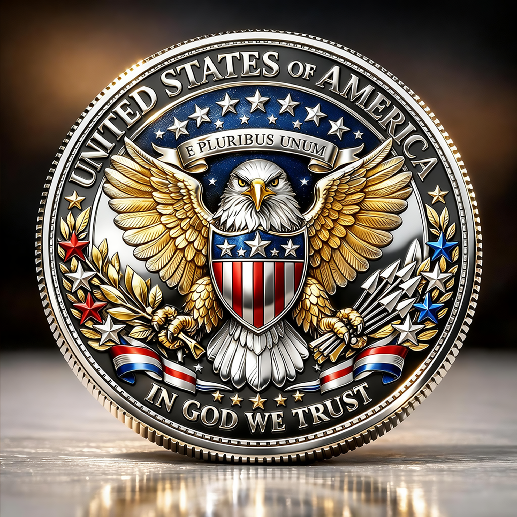 United States “Land of the Free” Commemorative Coin