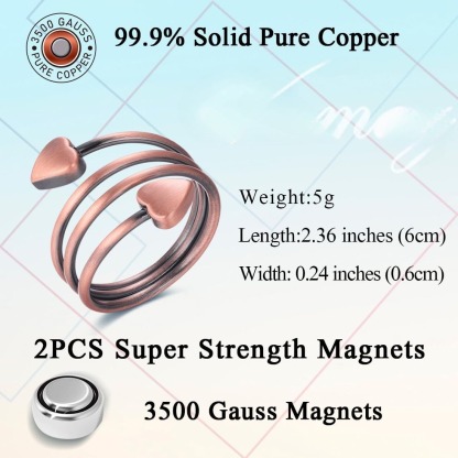 ❤️New Arrival Flash Sale 60% OFF💥2Pcs Copper Magnetic Ring